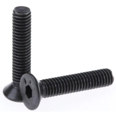 RS PRO Plain Steel Hex Socket Countersunk Screw M4 x 20 mm DIN 7991 Grade A 292-445