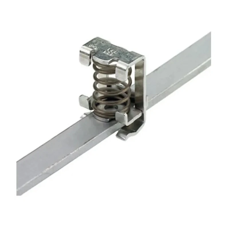 Weidmüller KLBUE Series Clamping Yoke for DIN Rail Terminal Blocks Steel Silver 1600480000