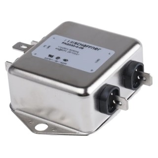 Schaffner Chassis Mount EMI Filter 4 A 250V ac/dc 400Hz Fast-On Single Phase FN2030