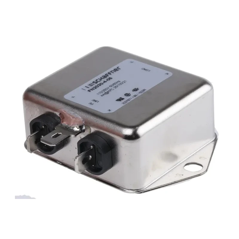 Schaffner Chassis Mount EMI Filter 4 A 250V ac/dc 400Hz Fast-On Single Phase FN2030