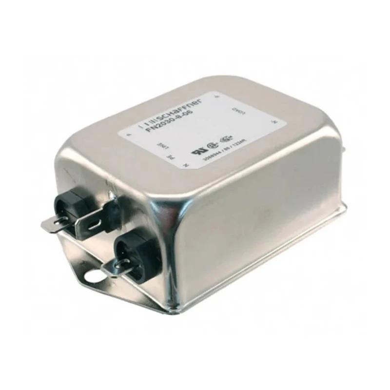 Schaffner Chassis Mount EMI Filter 8 A 250V ac/dc 400Hz Fast-On Termination FN2030