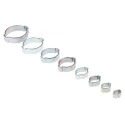 RS PRO 200 Piece Zinc Plated Steel Hose Clip Kit 23 mm - 27 mm 292-524