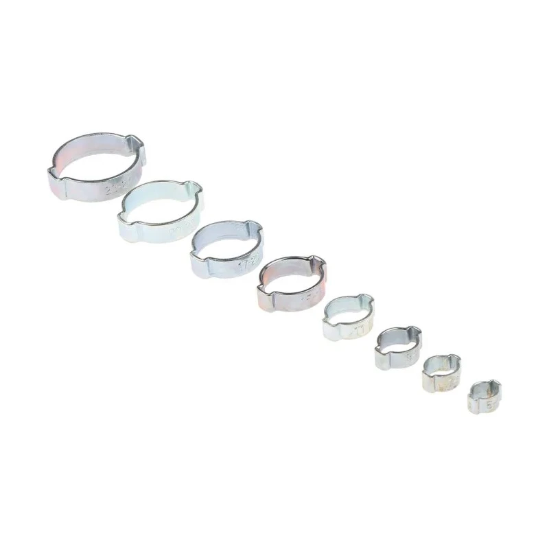 RS PRO 200 Piece Zinc Plated Steel Hose Clip Kit 23 mm - 27 mm 292-524