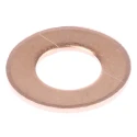 RS PRO Copper Washers M10, DIN 7603A, 10.5mm Inside Diameter, 13.7mm Outside Diameter, 1.25mm Thickness 293-218
