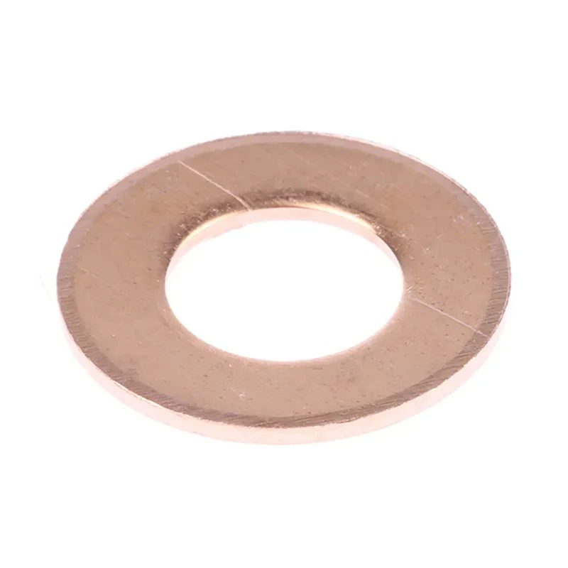 RS PRO Copper Washers M10, DIN 7603A, 10.5mm Inside Diameter, 13.7mm Outside Diameter, 1.25mm Thickness 293-218