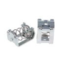 Weidmüller KLBUE Series Clamping Yoke for Use with DIN Rail Terminal Blocks Steel Body Silver 1592810000