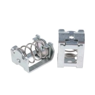 Weidmüller KLBUE Series Clamping Yoke for Use with DIN Rail Terminal Blocks Steel Body Silver 1592810000