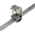 Weidmüller KLBUE Series Clamping Yoke for Use with DIN Rail Terminal Blocks Steel Body Silver 1592810000