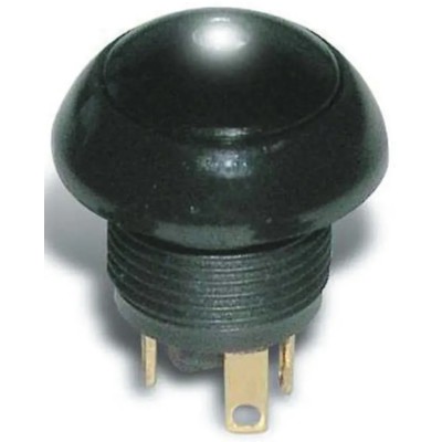 Otto P9 Series Illuminated Push Button Switch, Momentary, Panel Mount, 11 mm Cutout, SPDT, Black LED, IP68, 28 LP9-11131F22