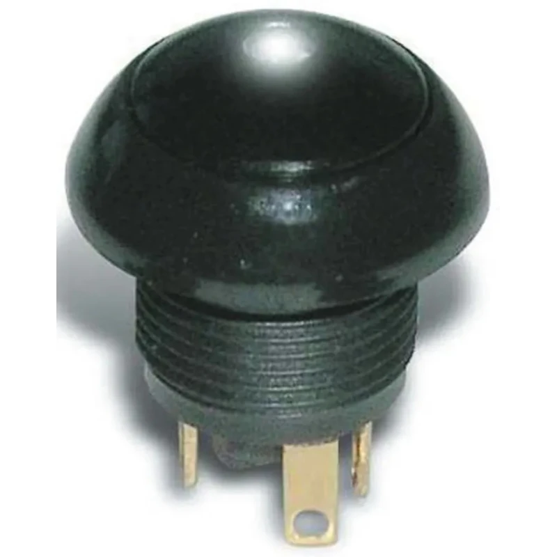 Otto P9 Series Illuminated Push Button Switch, Momentary, Panel Mount, 11 mm Cutout, SPDT, Black LED, IP68, 28 LP9-11131F22