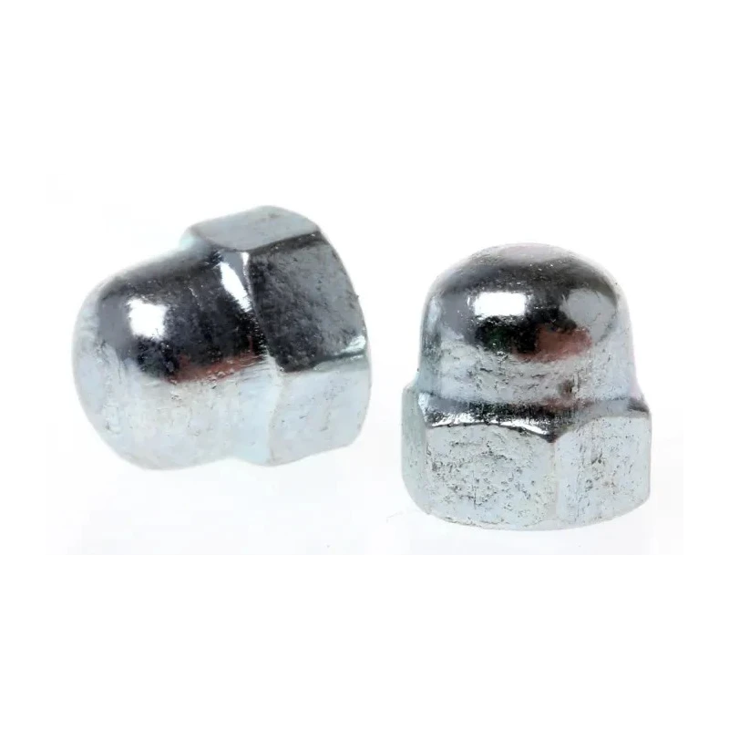 RS PRO Bright Zinc Steel Dome Nut M3 Thread Metric Overall Height 6mm DIN 1587 293-050