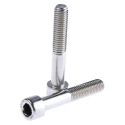 RS PRO Plain Stainless Steel Hex Socket Cap Screw, Hex Socket Drive, M10 x 60 mm 293-505