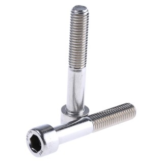 RS PRO Plain Stainless Steel Hex Socket Cap Screw, Hex Socket Drive, M10 x 60 mm 293-505