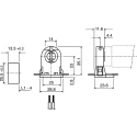 BJB Fluorescent Lamp Holder T8, T12 Push-in Snap-Fit Polycarbonate 660W 500V 26.290.4012.50