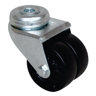 Guitel Hervieu Swivel Castor 60 kg Load Capacity 50 mm Polypropylene Wheel Pressed Steel Bright Zinc Plated Frame 21031410
