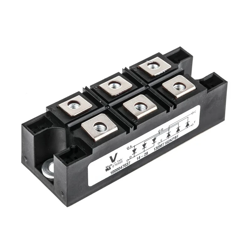 Vishay VS-130MT160KPBF Bridge Rectifier Module 1600 V 1.18 kA 6-Pin Panel Mount INT-A-PAK