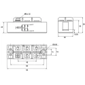 Vishay VS-130MT160KPBF Bridge Rectifier Module 1600 V 1.18 kA 6-Pin Panel Mount INT-A-PAK