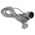 RS PRO 5 m 1 Socket Type E Extension Lead 250V 16A Polyvinyl Chloride Jacket 296-387
