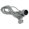 RS PRO 5 m 1 Socket Type E Extension Lead 250V 16A Polyvinyl Chloride Jacket 296-387