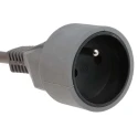 RS PRO 5 m 1 Socket Type E Extension Lead 250V 16A Polyvinyl Chloride Jacket 296-387