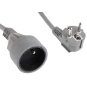 RS PRO 5 m 1 Socket Type E Extension Lead 250V 16A Polyvinyl Chloride Jacket 296-387