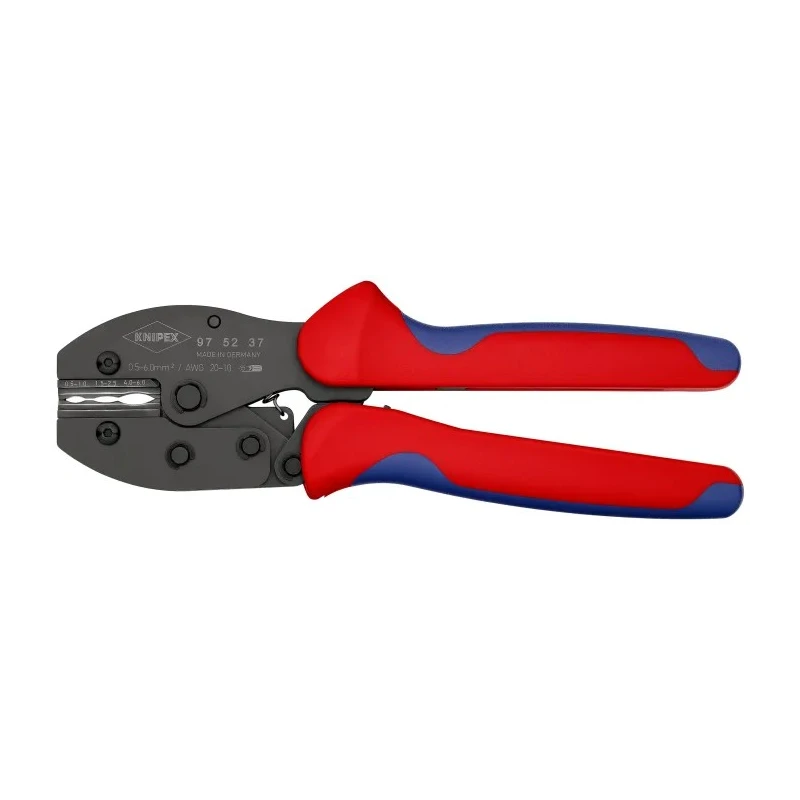Knipex PreciForce Crimp Tool for Heatshrink Terminals, 4 mm Cutting Capacity, Comfort Grip Handle, 220mm Length 97 52 37