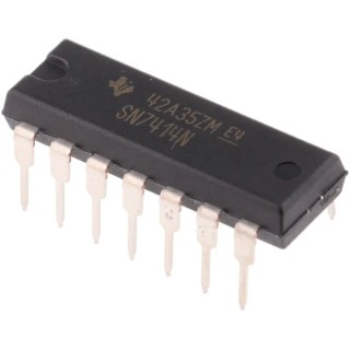 Texas Instruments Schmitt Trigger Input Inverter 6 Elements 14-Pin PDIP SN7414N