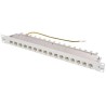 Telegartner 19in Cat6 16 Port RJ45 RJ Patch Panel STP 1U Grey MPP16-HS K J02022A0050