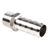 Legris Pneumatic Fitting Stainless Steel Pipe Fitting, Straight Hexagon Adapter, Male Threaded 3/8 in x Male 1823 13 17