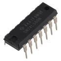 Texas Instruments 4 2-Input NAND Logic Gate, 14-Pin PDIP SN74LS00N