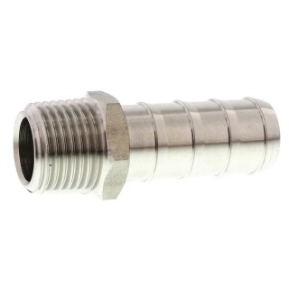 Legris Pneumatic Fitting Stainless Steel Pipe Fitting Straight Hexagon Adapter Male Threaded 1/2 in x Male 1823 16 21