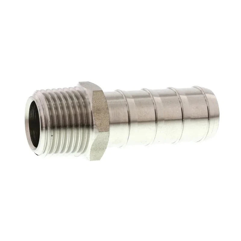 Legris Pneumatic Fitting Stainless Steel Pipe Fitting Straight Hexagon Adapter Male Threaded 1/2 in x Male 1823 16 21
