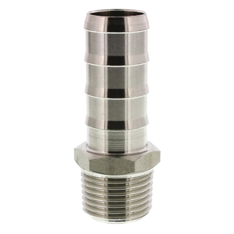 Legris Pneumatic Fitting Stainless Steel Pipe Fitting Straight Hexagon Adapter Male Threaded 1/2 in x Male 1823 16 21