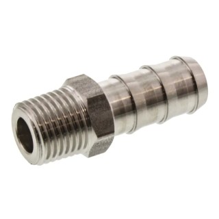 Legris Pneumatic Fitting Stainless Steel Straight Hexagon Adapter Male Threaded 1/4 in 316L Stainless Steel 150 1823 10 13