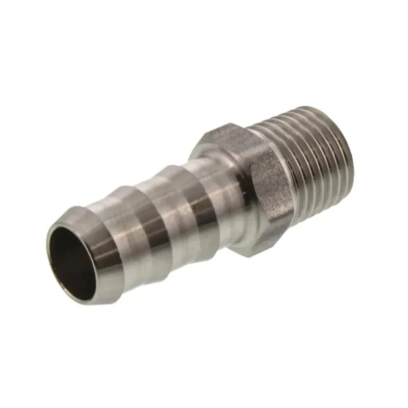 Legris Pneumatic Fitting Stainless Steel Straight Hexagon Adapter Male Threaded 1/4 in 316L Stainless Steel 150 1823 10 13
