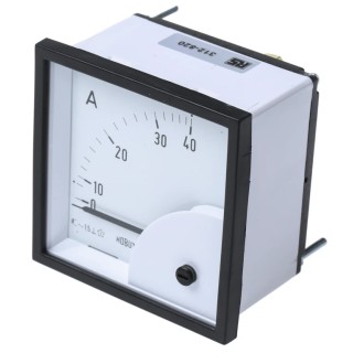 HOBUT Analogue Panel Ammeter 40 A AC, 72 mm x 72 mm, Class 1.5 Moving Iron D72SD