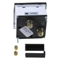 HOBUT Analogue Panel Ammeter 40 A AC, 72 mm x 72 mm, Class 1.5 Moving Iron D72SD