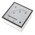 HOBUT D96 Series Analogue DC Voltmeter 92 mm Cutout Height x 92 mm Cutout Width D961MCS30V/2-001