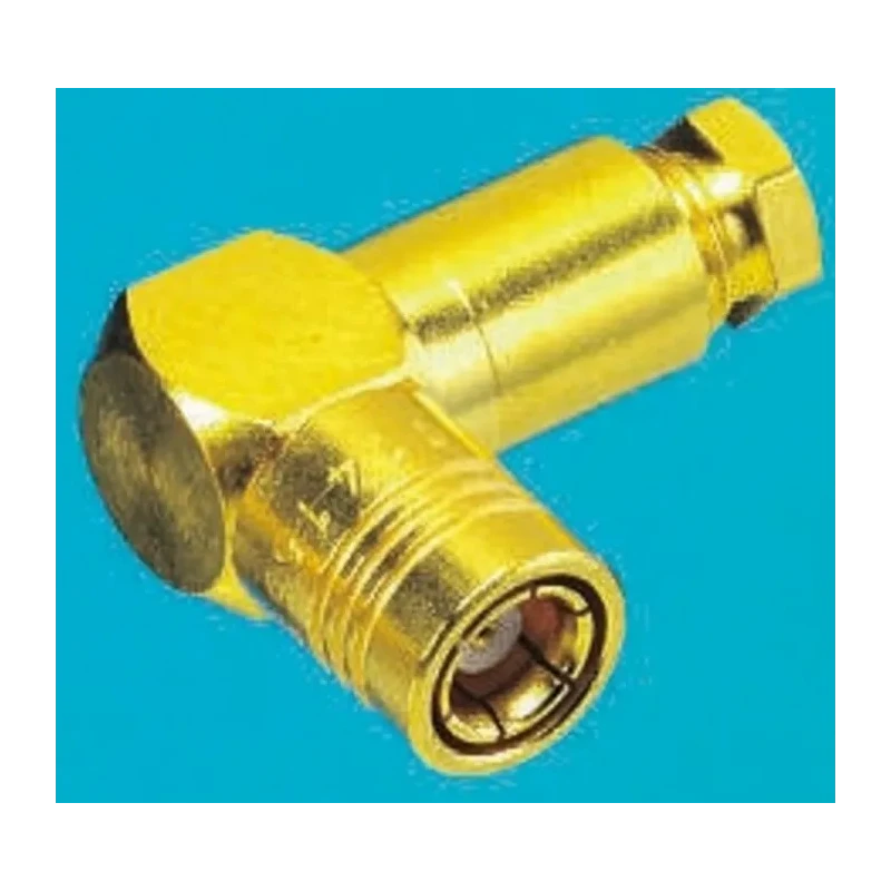 Radiall SMB Series Coaxial Connector Cable Male SMB, 50 Ω, Right Angle Body Clamp R114163000W