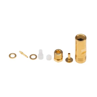 Radiall SMB Series 50 Ω Coaxial Connector Cable Male SMB, Straight Body Clamp R114003000W