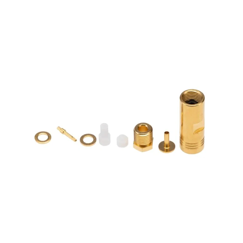Radiall SMB Series 50 Ω Coaxial Connector Cable Male SMB, Straight Body Clamp R114003000W