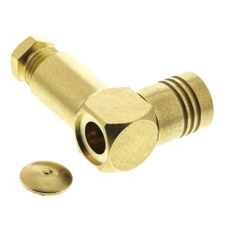 Radiall SMB Series 50 Ω Coaxial Connector Cable Male SMB Right Angle Body Clamp R114165000W