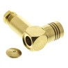 Radiall SMB Series 50 Ω Coaxial Connector Cable Male SMB Right Angle Body Clamp R114165000W