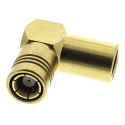 Radiall SMB Series 50 Ω Coaxial Connector Cable Male SMB Right Angle Body Clamp R114165000W