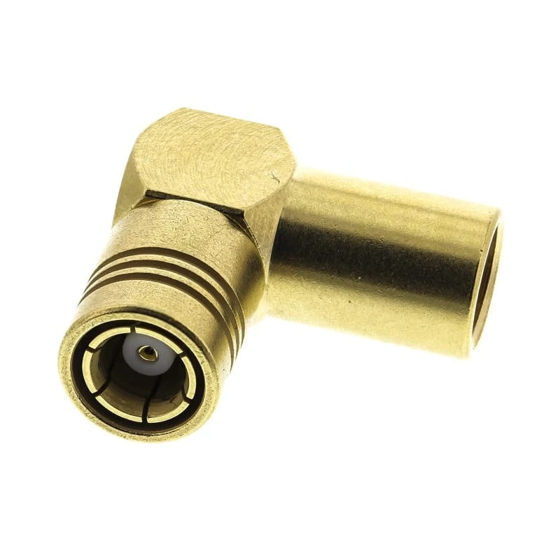 Radiall SMB Series 50 Ω Coaxial Connector Cable Male SMB Right Angle Body Clamp R114165000W