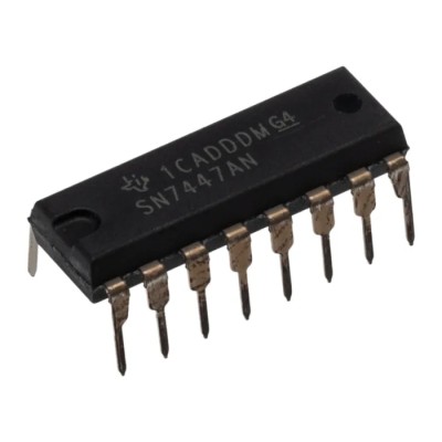 Texas Instruments Decoder 16-Pin PDIP, Logic Family 74, 4 Inputs, Driver Driver SN7447AN