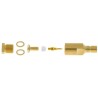 Radiall SMB Series 50 Ω Coaxial Connector Cable Female, Straight Body Clamp R114205000W