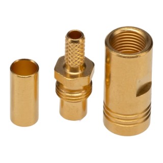 Radiall SMB Series Coaxial Connector Cable Male SMB 50 Ω, Straight Body Crimp R114075000W