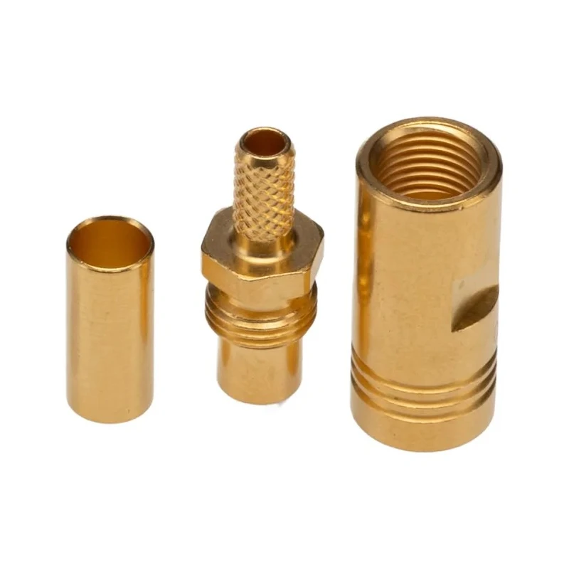 Radiall SMB Series Coaxial Connector Cable Male SMB 50 Ω, Straight Body Crimp R114075000W