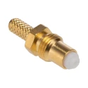 Radiall SMB Series Coaxial Connector Cable Male SMB 50 Ω, Straight Body Crimp R114075000W